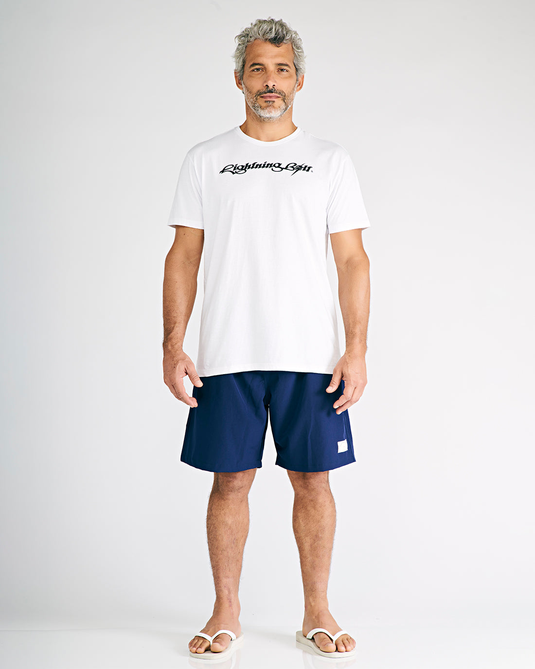 Camiseta Estonada Lightning Bolt - Branco