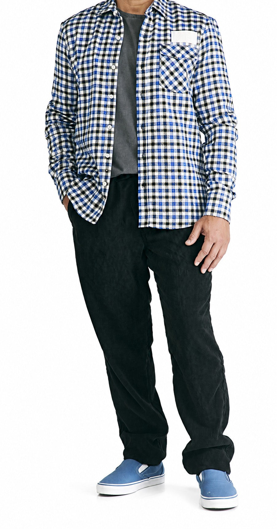 Camisa de Flanela Manga Longa Grunge - Mescla