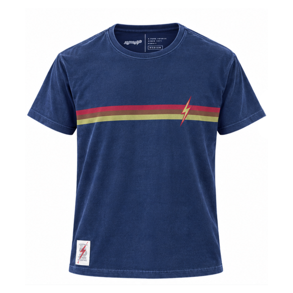 Camiseta Estonada Stripes 55 anos - Azul
