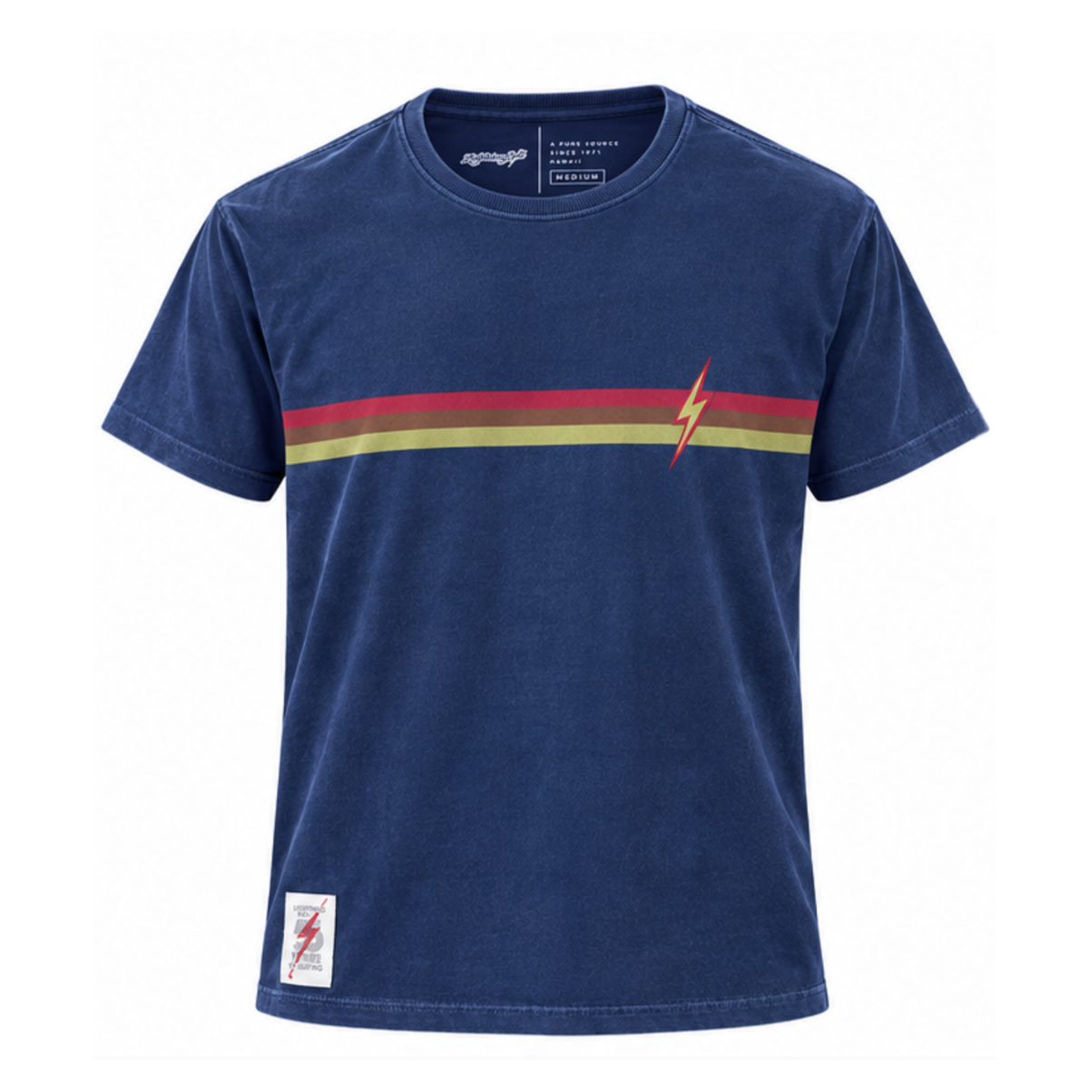 Camiseta Estonada Stripes 55 anos - Azul