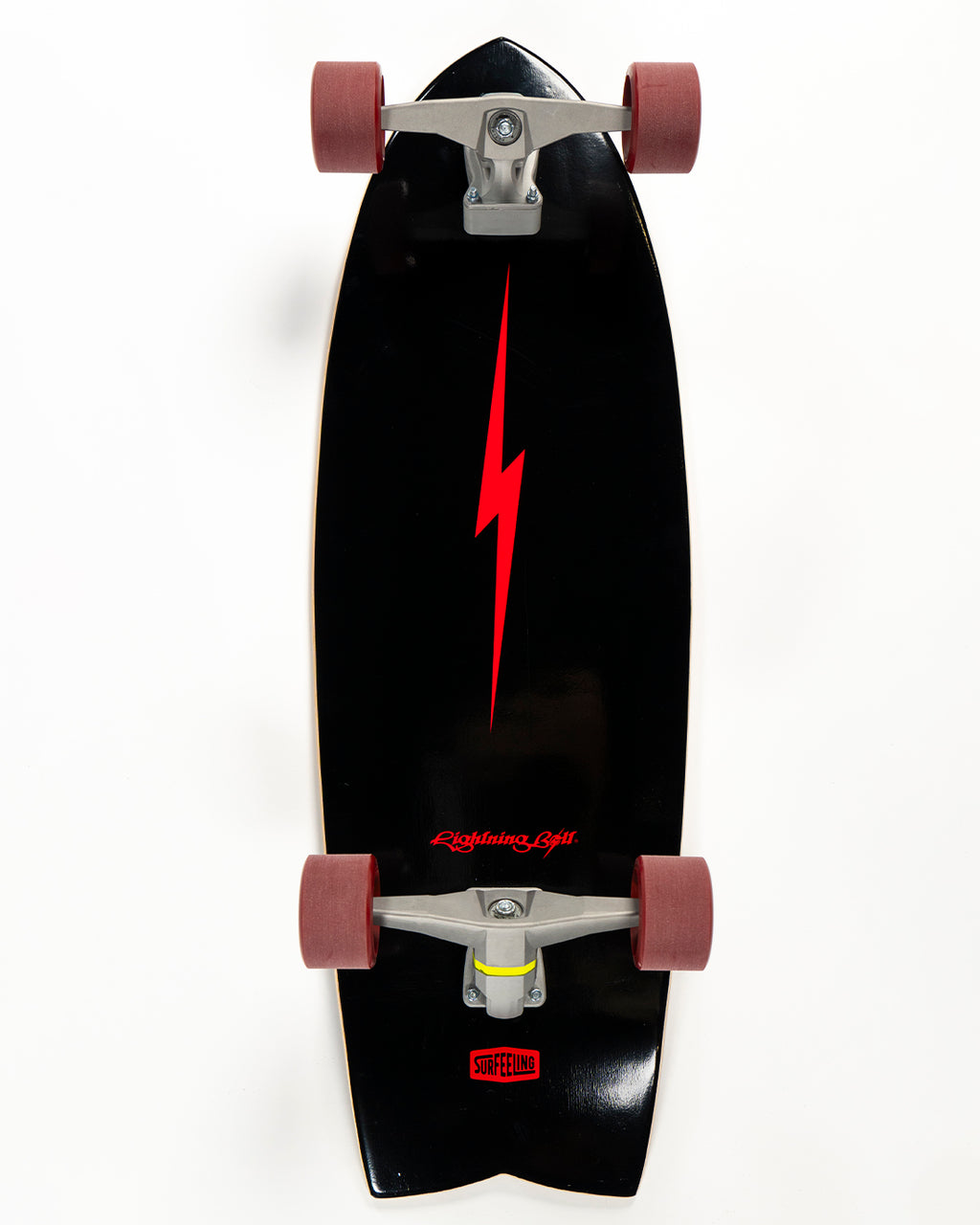 SKATE SIMULADOR DE SURF LIGHTNING BOLT x SURFEELING - PRETO