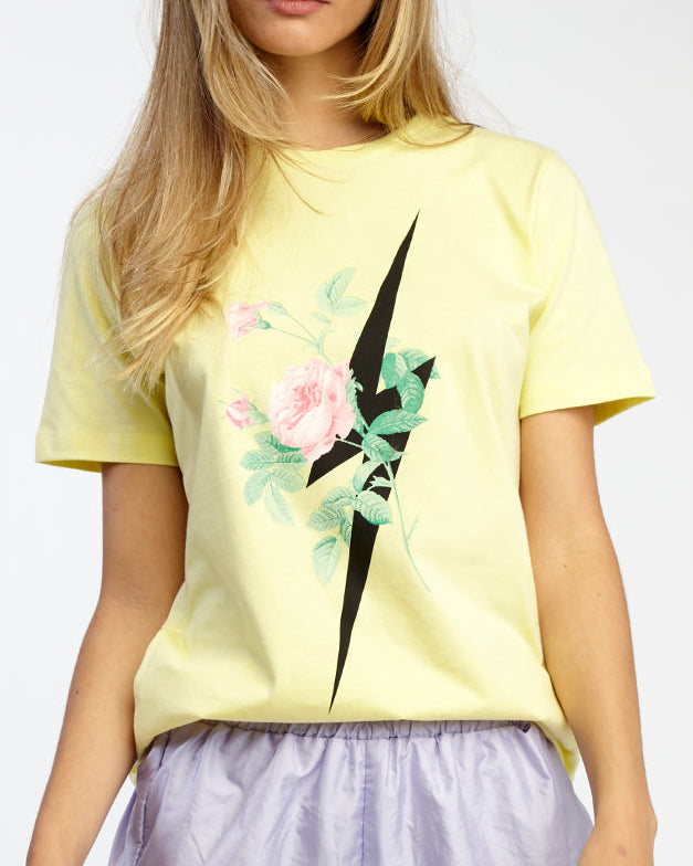 Camiseta Flower Bolt - Amarela