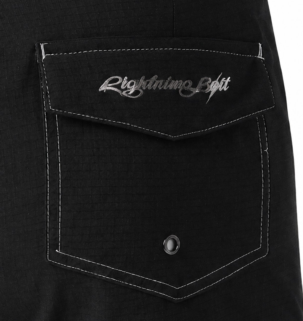 Bermuda de surf híbrida 17" Mr. Zen - Preto