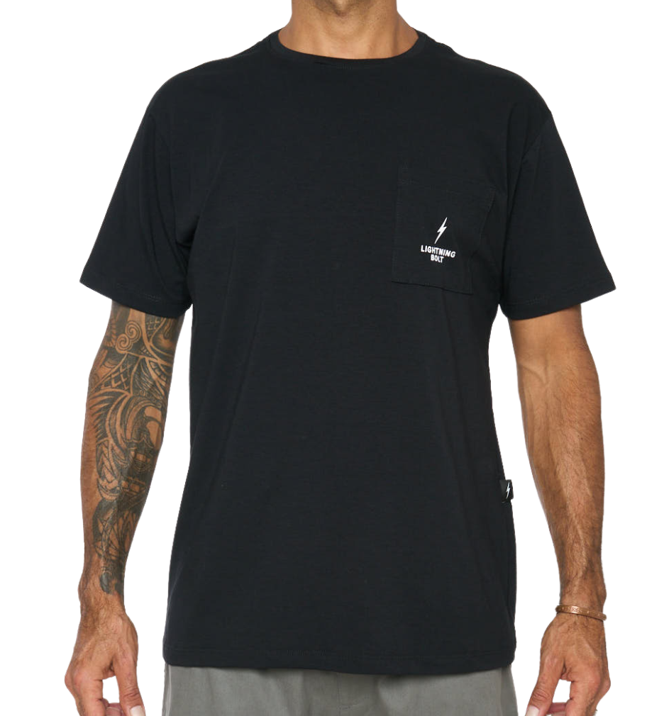 Camiseta Jungle Algodão Pima Com Bolso - Preto