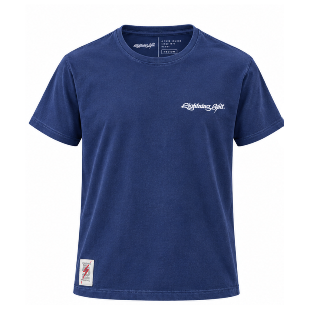 Camiseta estonada Destrua as Ondas 55 Anos - AZUL