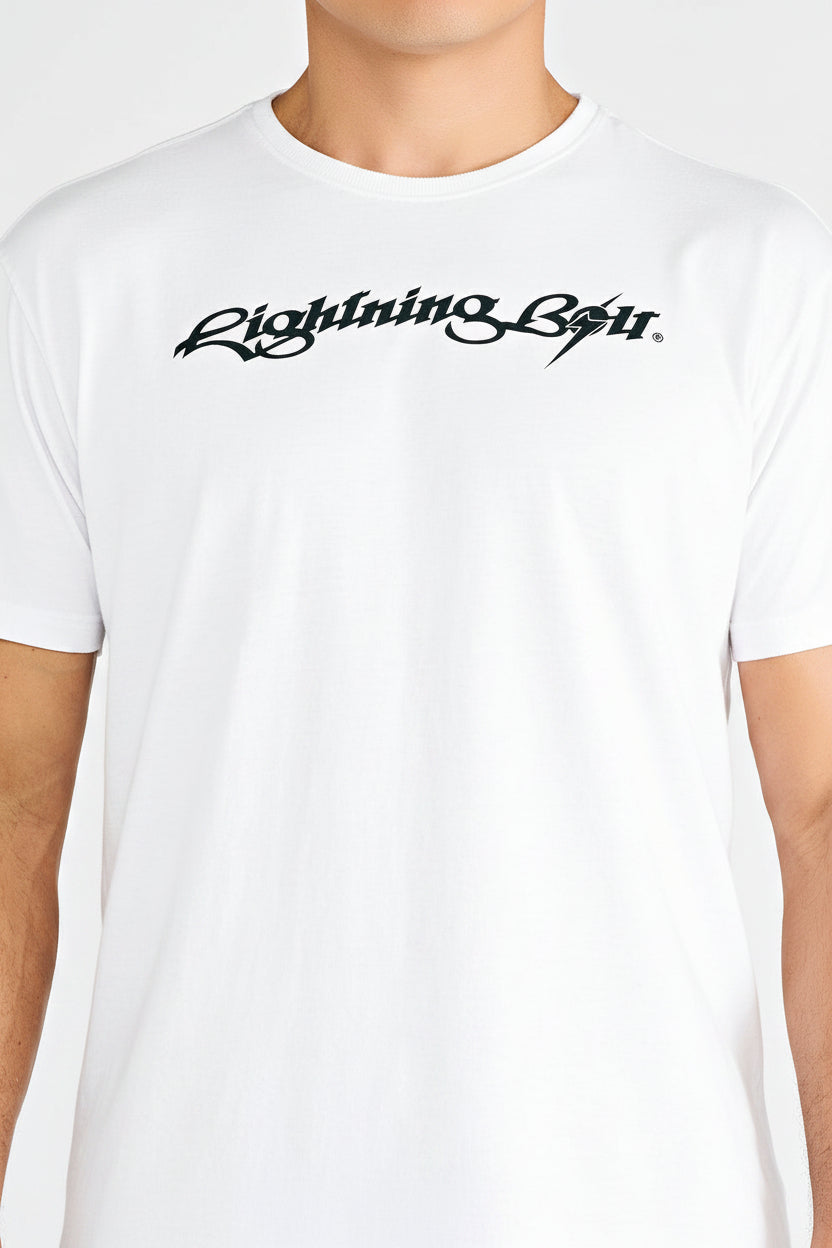 Camiseta Estonada Lightning Bolt - Branco