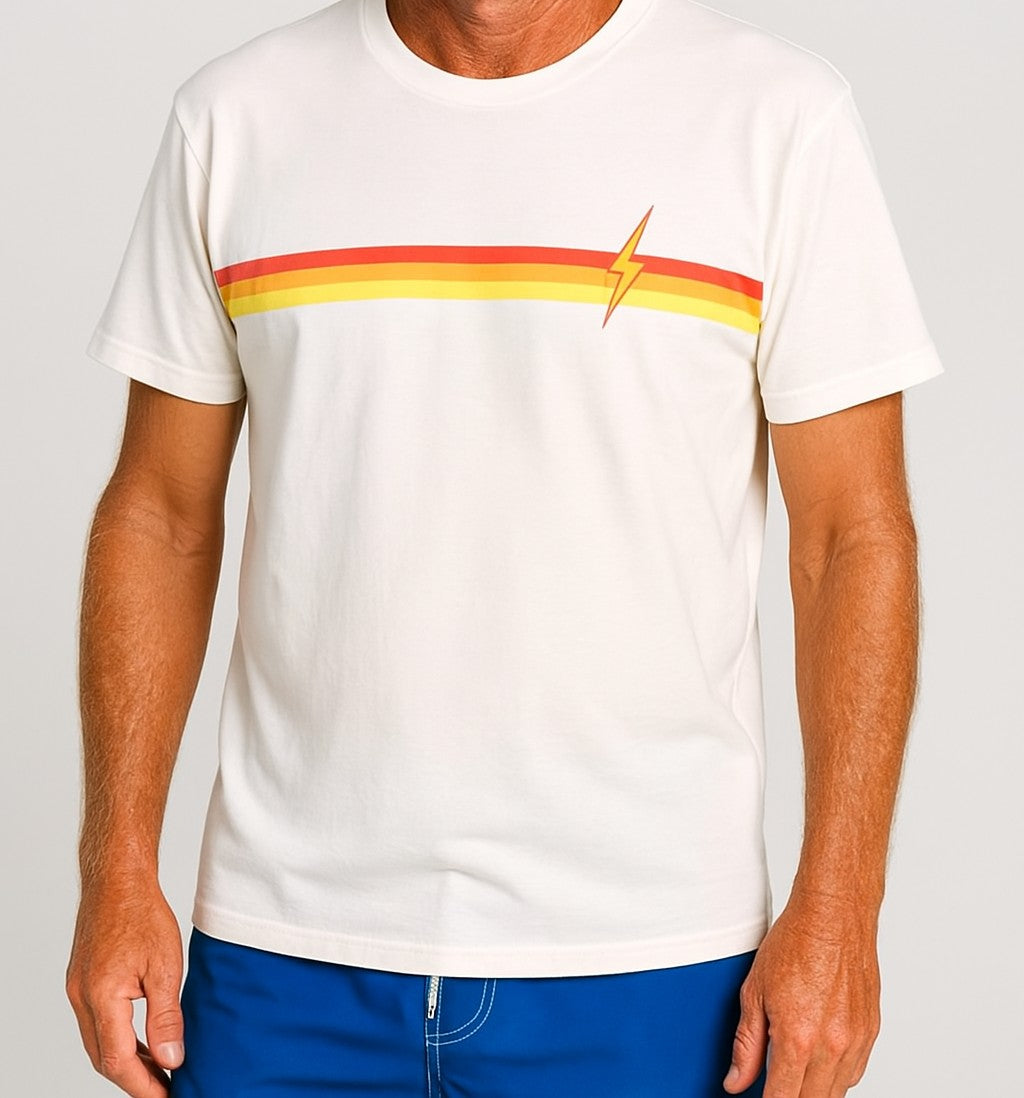 Camiseta Stripes - Bege
