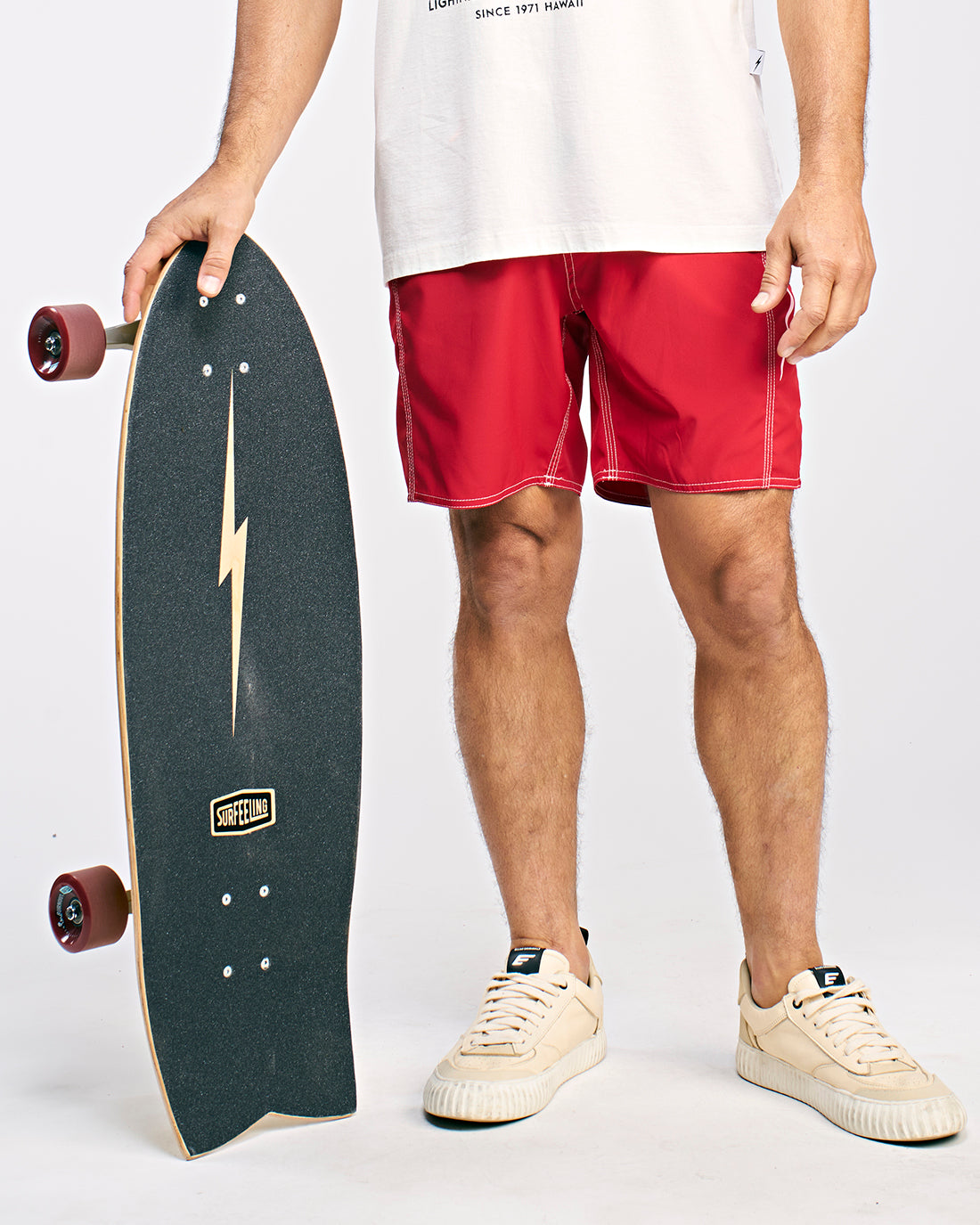 SKATE SIMULADOR DE SURF LIGHTNING BOLT x SURFEELING - AMARELO