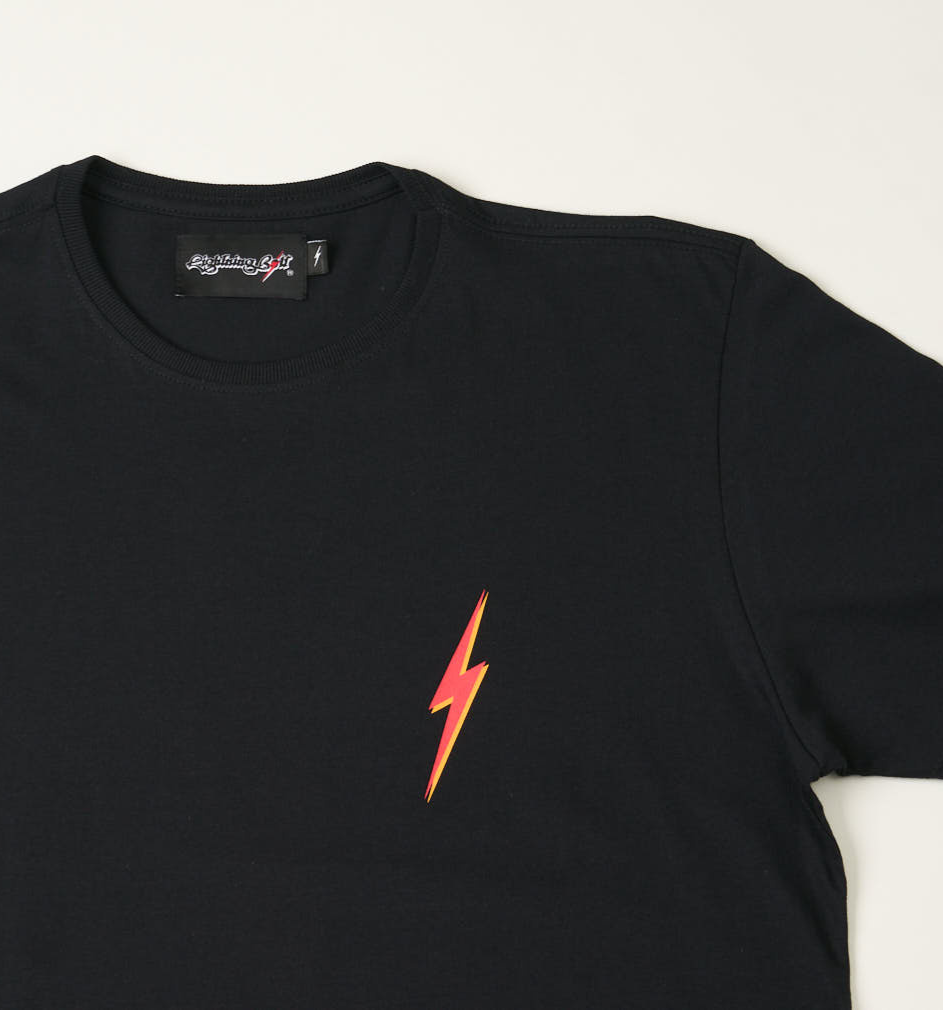 Camiseta Heritage Lightning Bolt - Preta