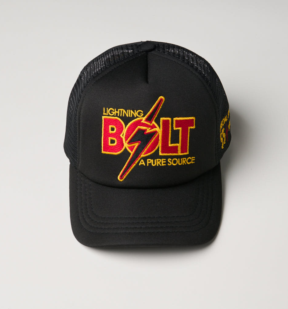 Boné Trucker Bolt 55 anos - Preto