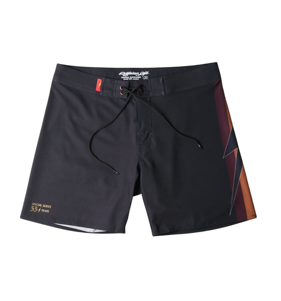 Bermuda de surf 17" Heritage 55 anos - Preto