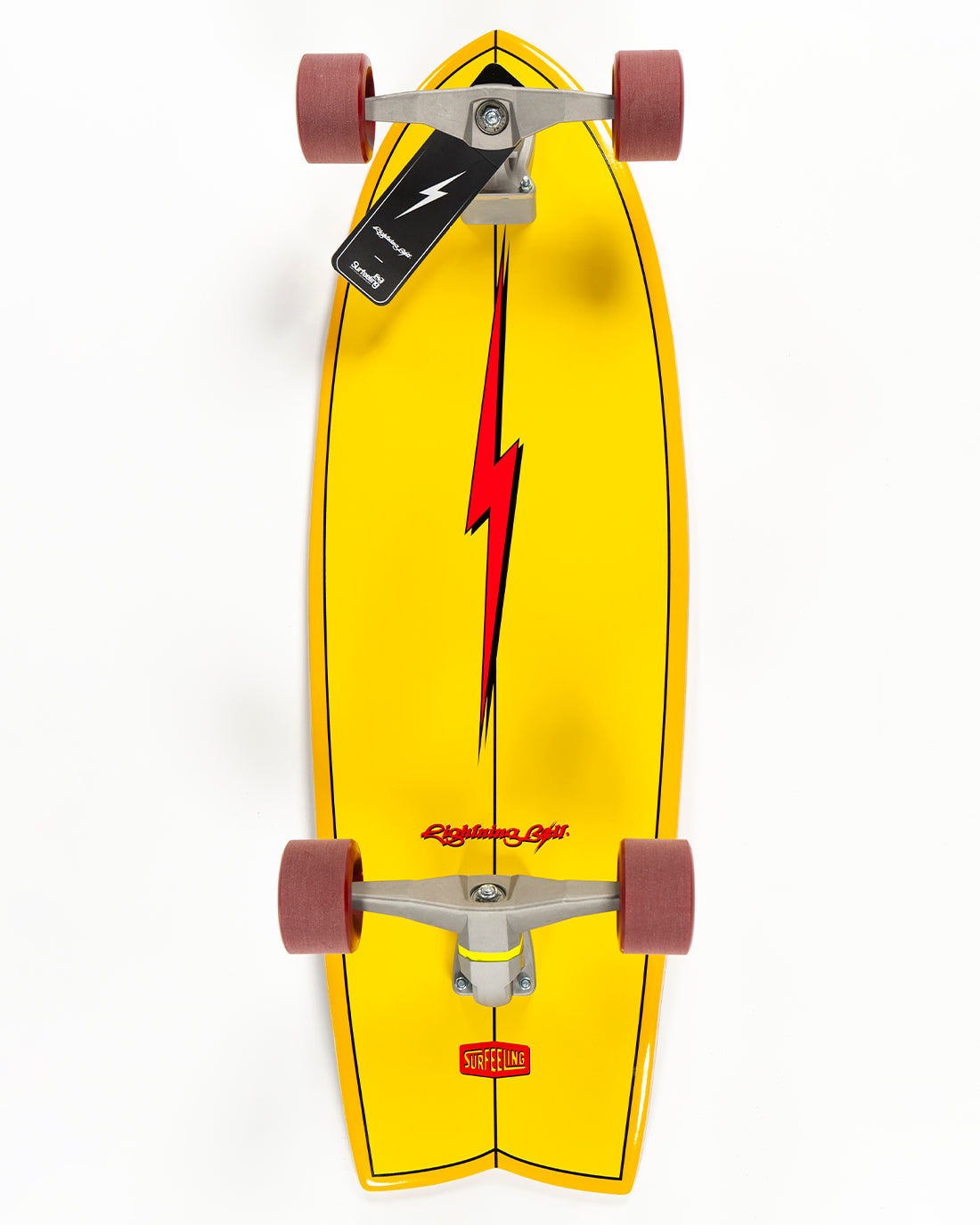 SKATE SIMULADOR DE SURF LIGHTNING BOLT x SURFEELING - AMARELO