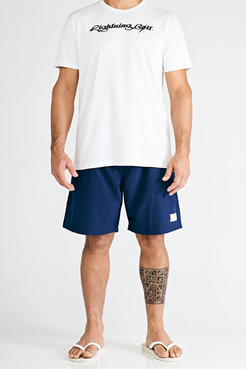 Camiseta Estonada Lightning Bolt - Branco