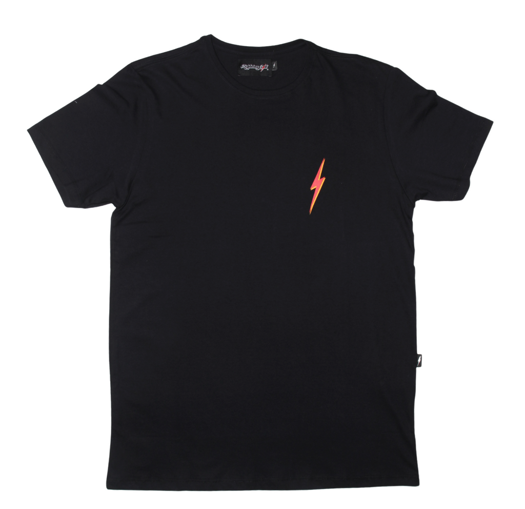 Camiseta Heritage Lightning Bolt - Preta