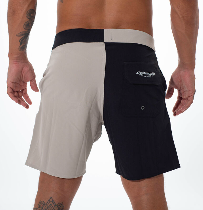 Bermuda de Surf Híbrida 18" Dual Destrua As Ondas - Preto
