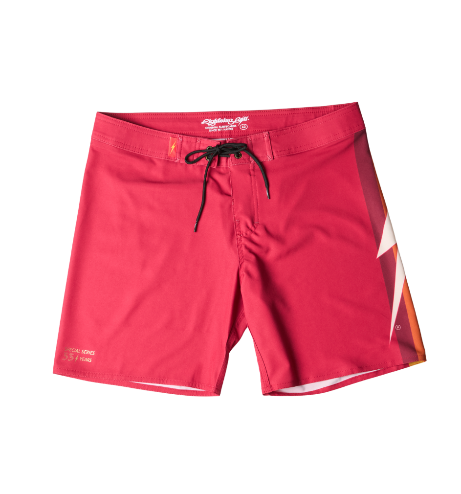 Bermuda de surf 17" Heritage 55 anos - Vermelho