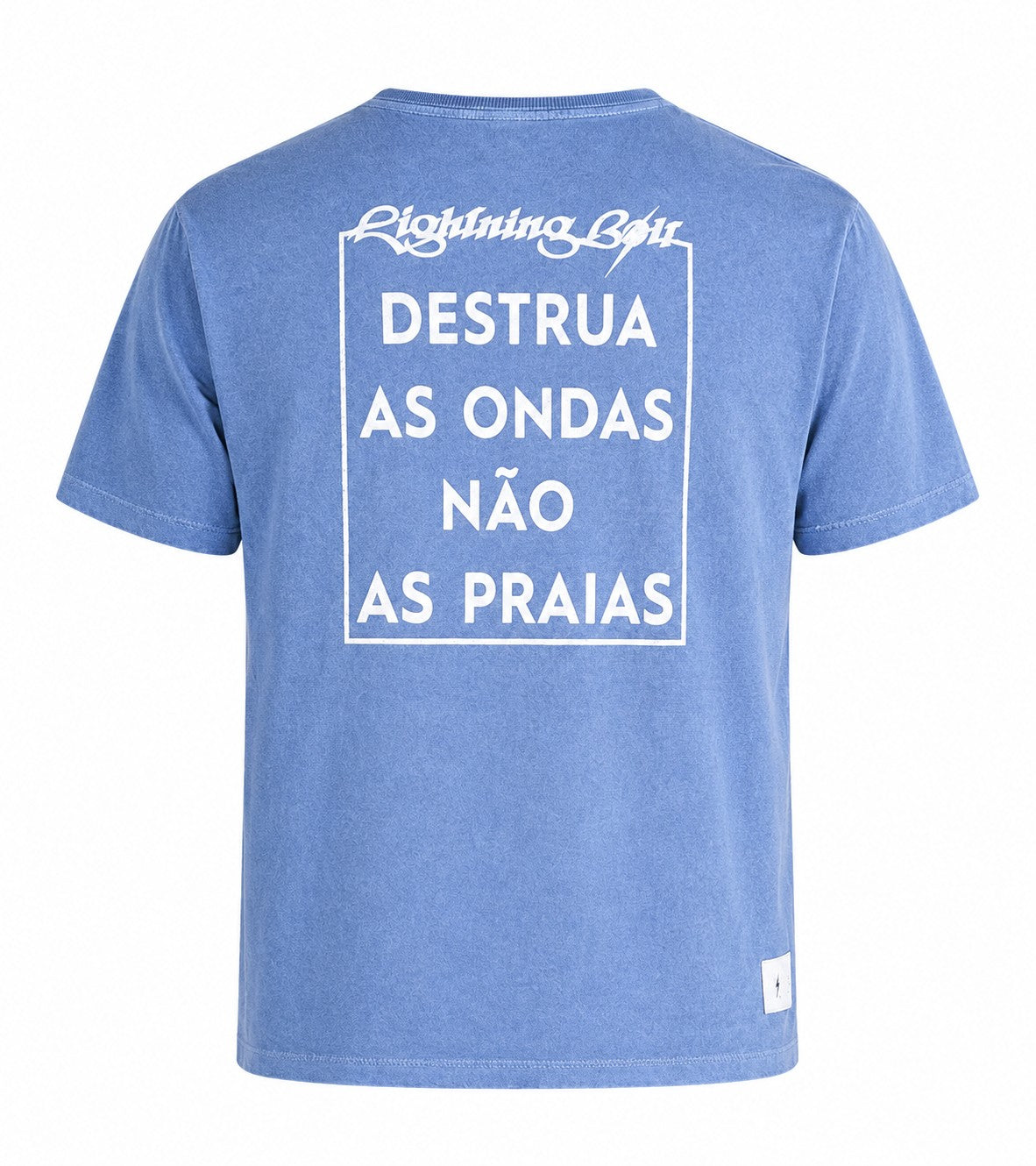 Camiseta Estonada Destrua As Ondas - Azul
