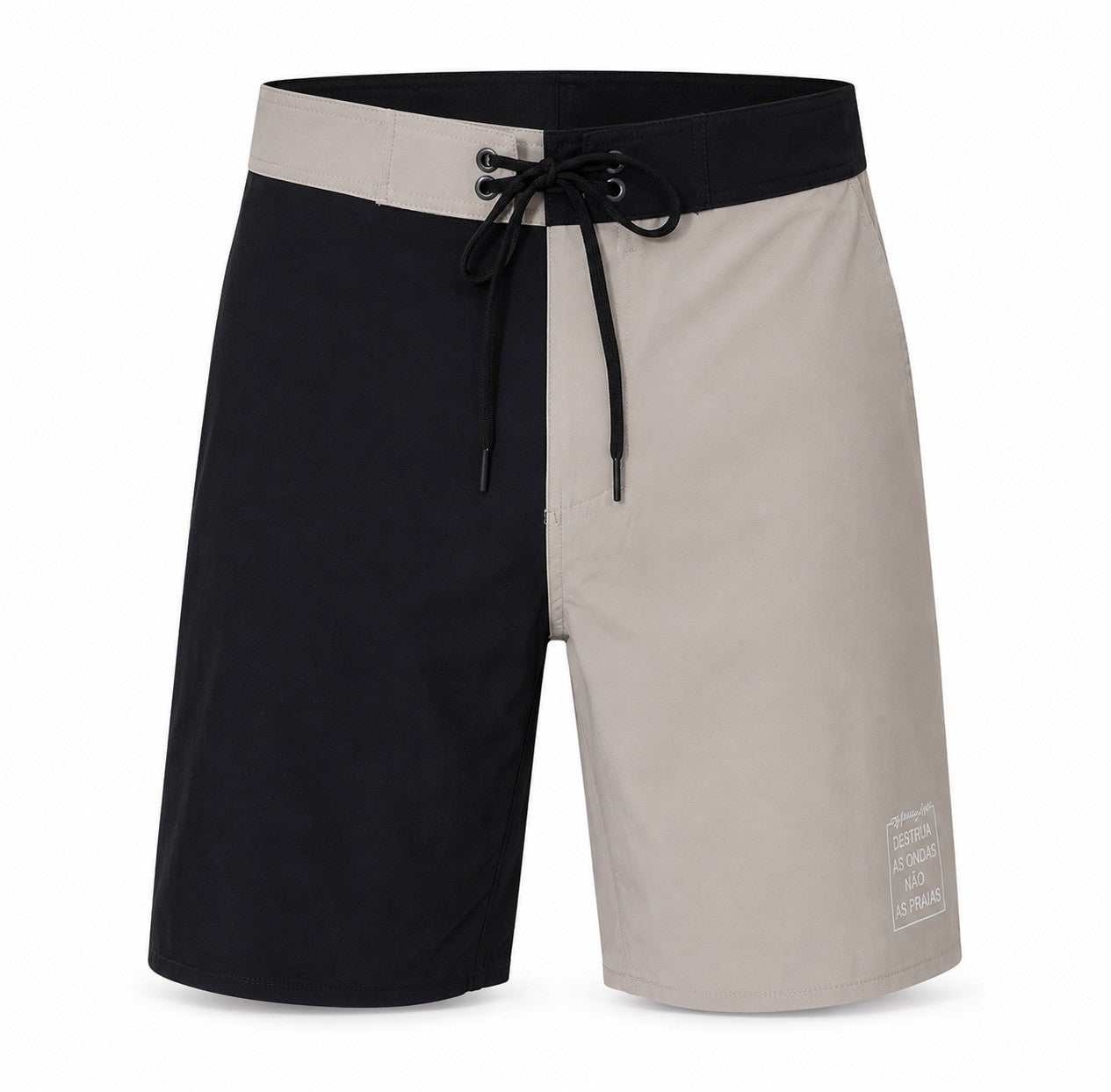 Bermuda de Surf Híbrida 18" Dual Destrua As Ondas - Preto