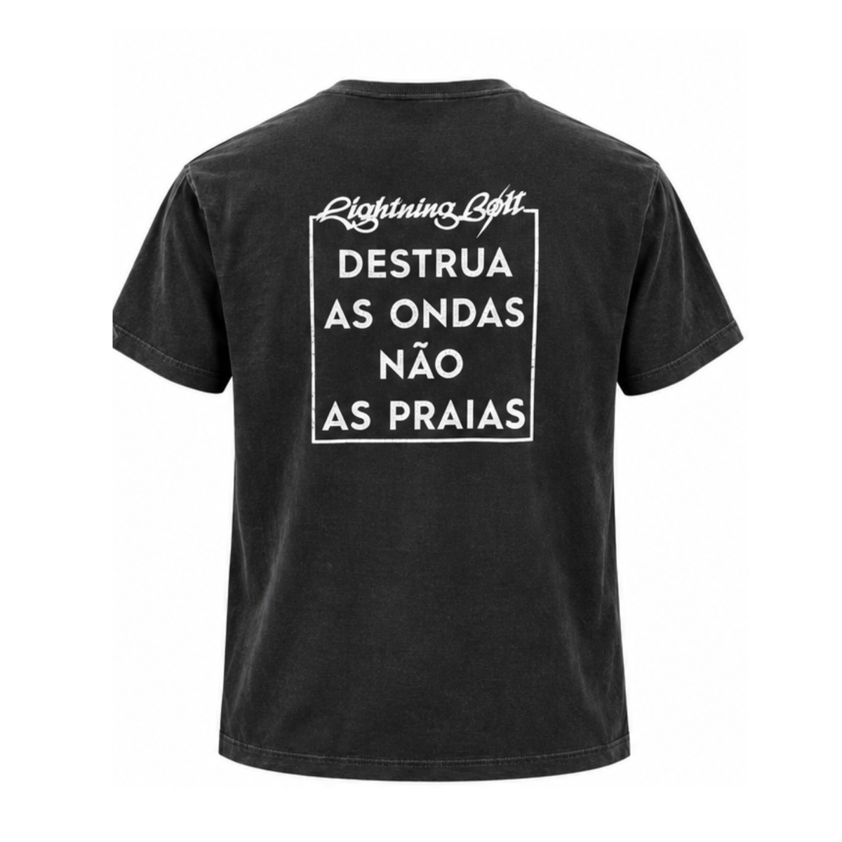 Camiseta estonada Destrua as Ondas 55 Anos - Chumbo