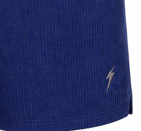 Bermuda Lightning Bolt Veludo Rocky Point - Azul
