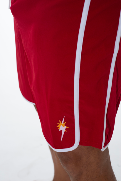 Bermuda de Surf 18" Star Bolt Viés - Vermelho