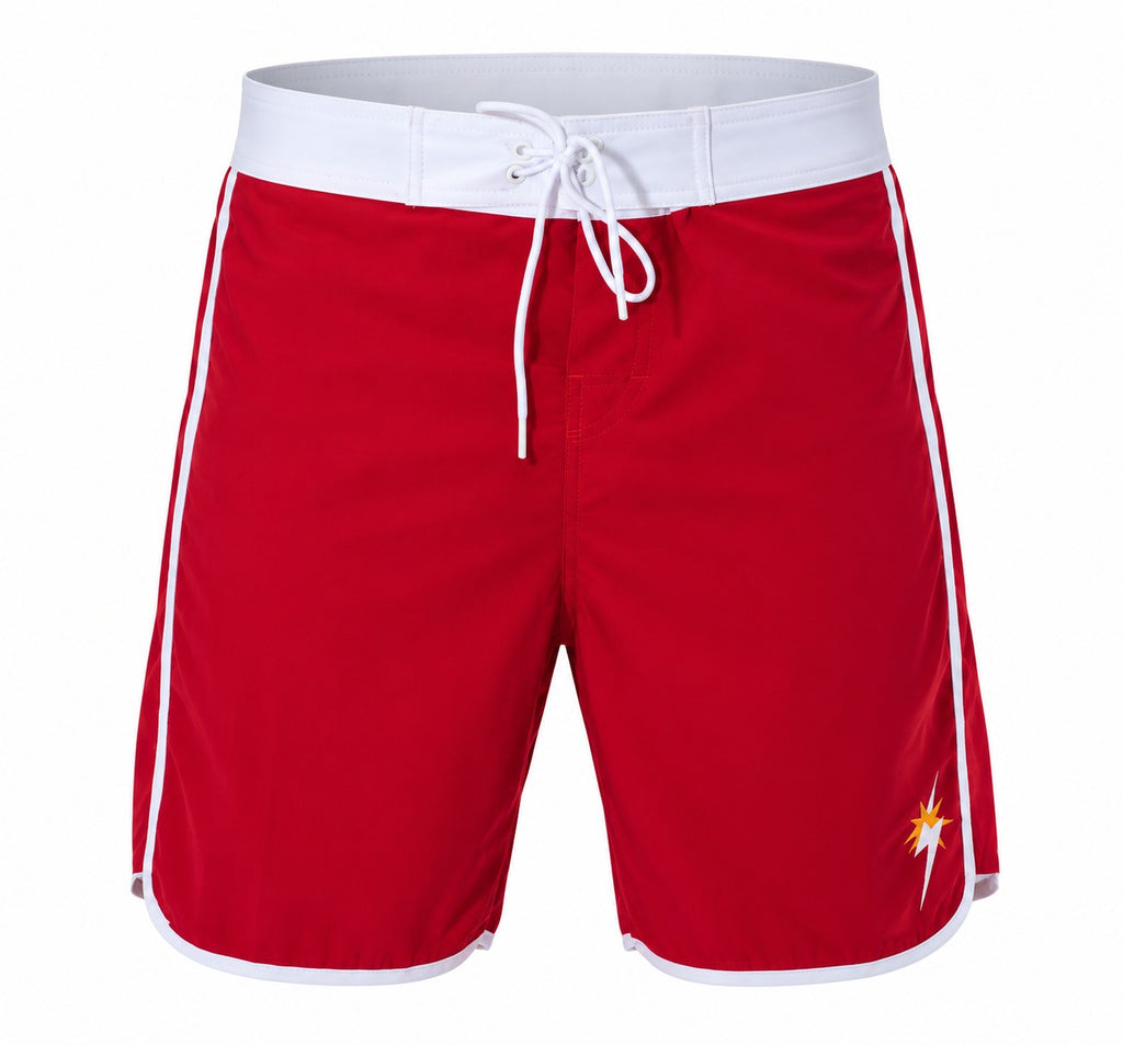 Bermuda de Surf 18" Star Bolt Viés - Vermelho
