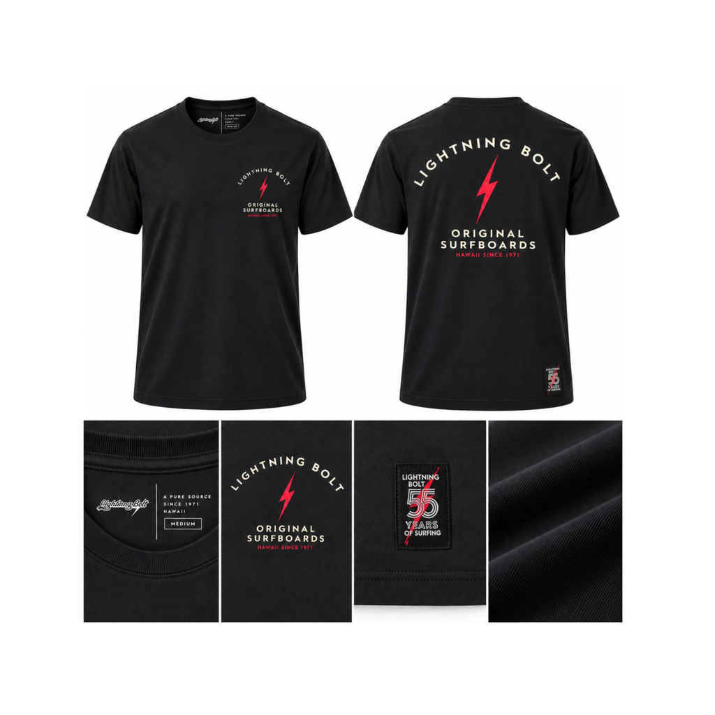 Camiseta Original Surfboards 55 Anos - Preto