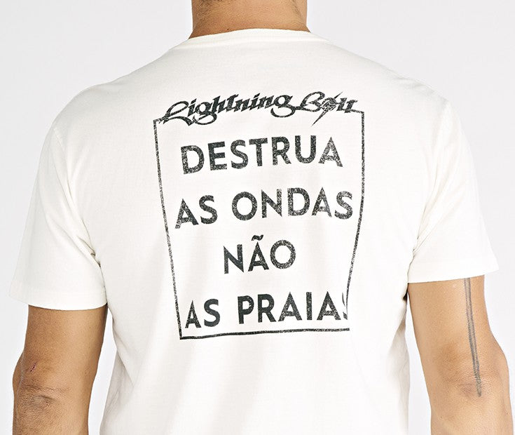 CAMISETA ESTONADA DESTRUA AS ONDAS