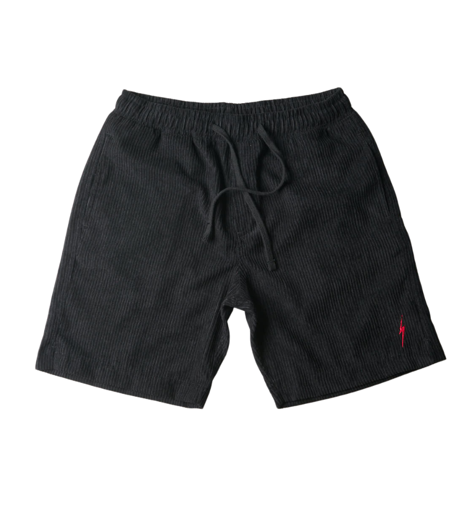 Bermuda Lightning Bolt Veludo Rocky Point - Preto