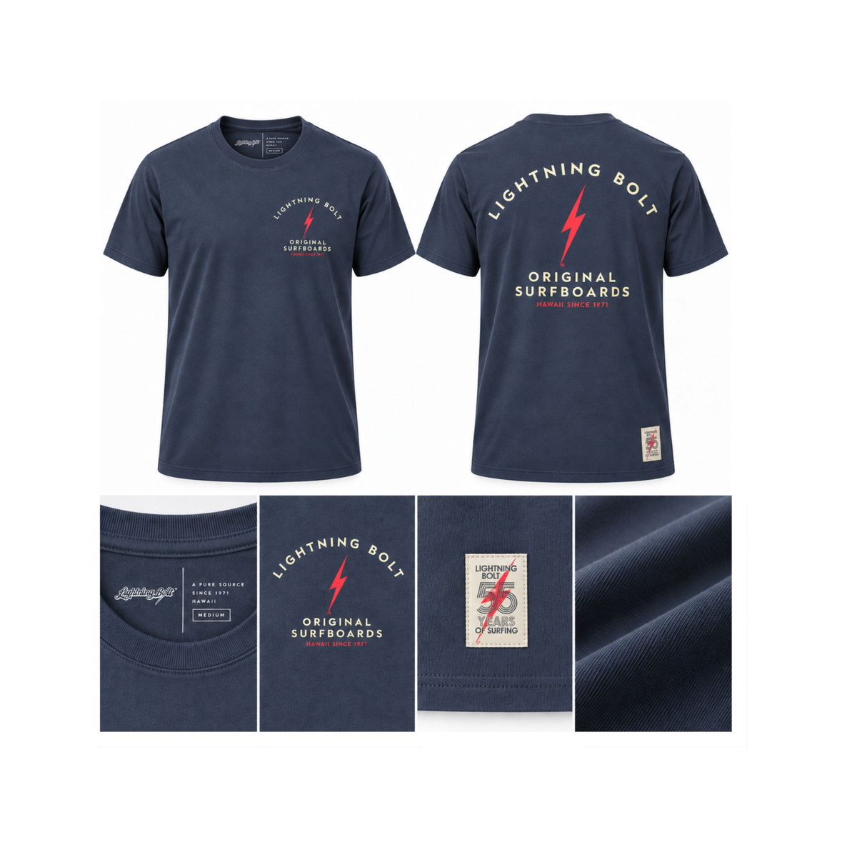 Camiseta Original Surfboards 55 Anos - Marinho