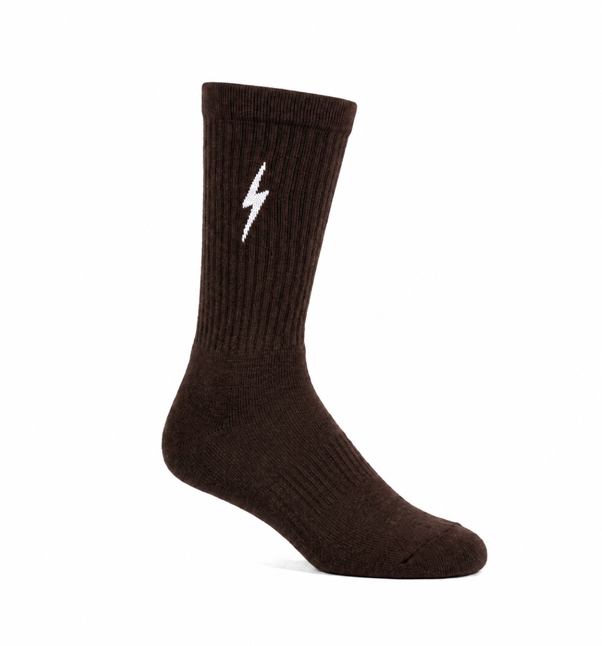 Meia Lightning Bolt Classic - Marrom
