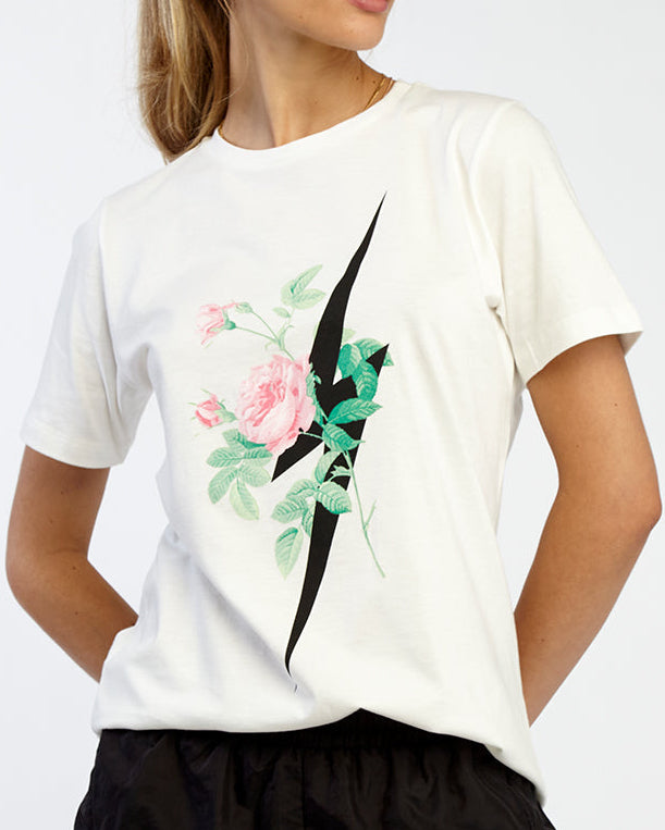 Camiseta Flower Bolt - Off White
