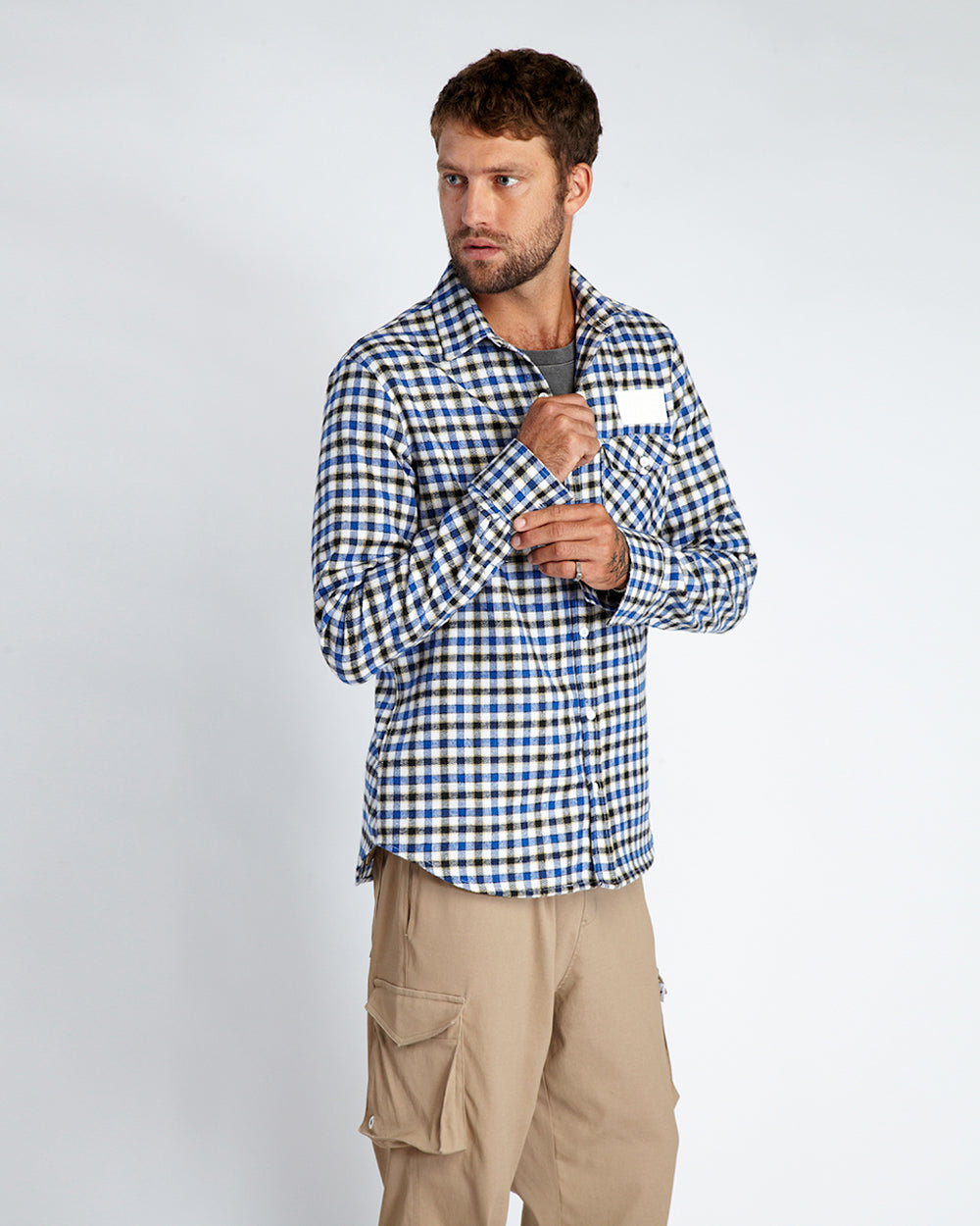 Camisa de Flanela Manga Longa Grunge - Mescla