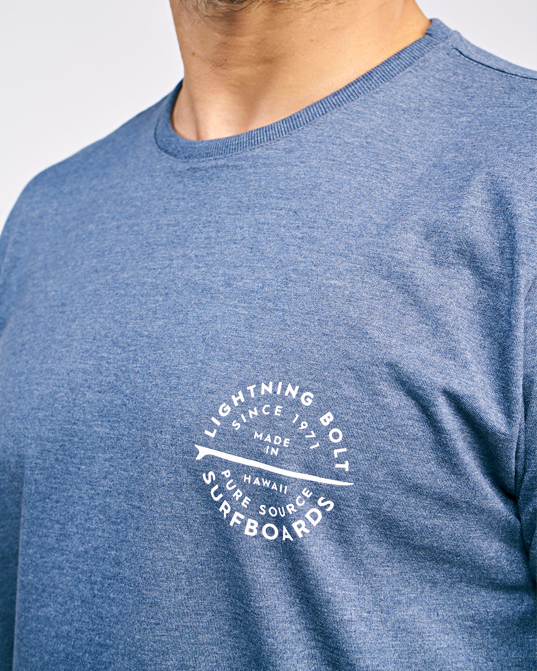 Camiseta Single Fin - Azul