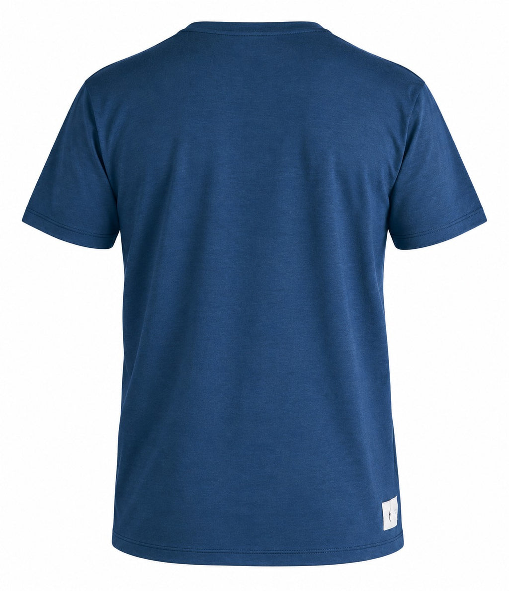 Camiseta Algodão Pima Peru - Azul