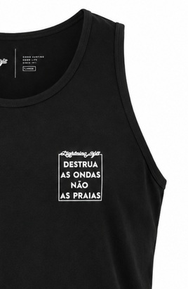 Regata Destrua As Ondas - Preto