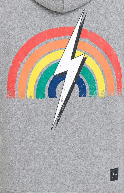 Moletom Aberto com Zíper Rainbolt - Cinza