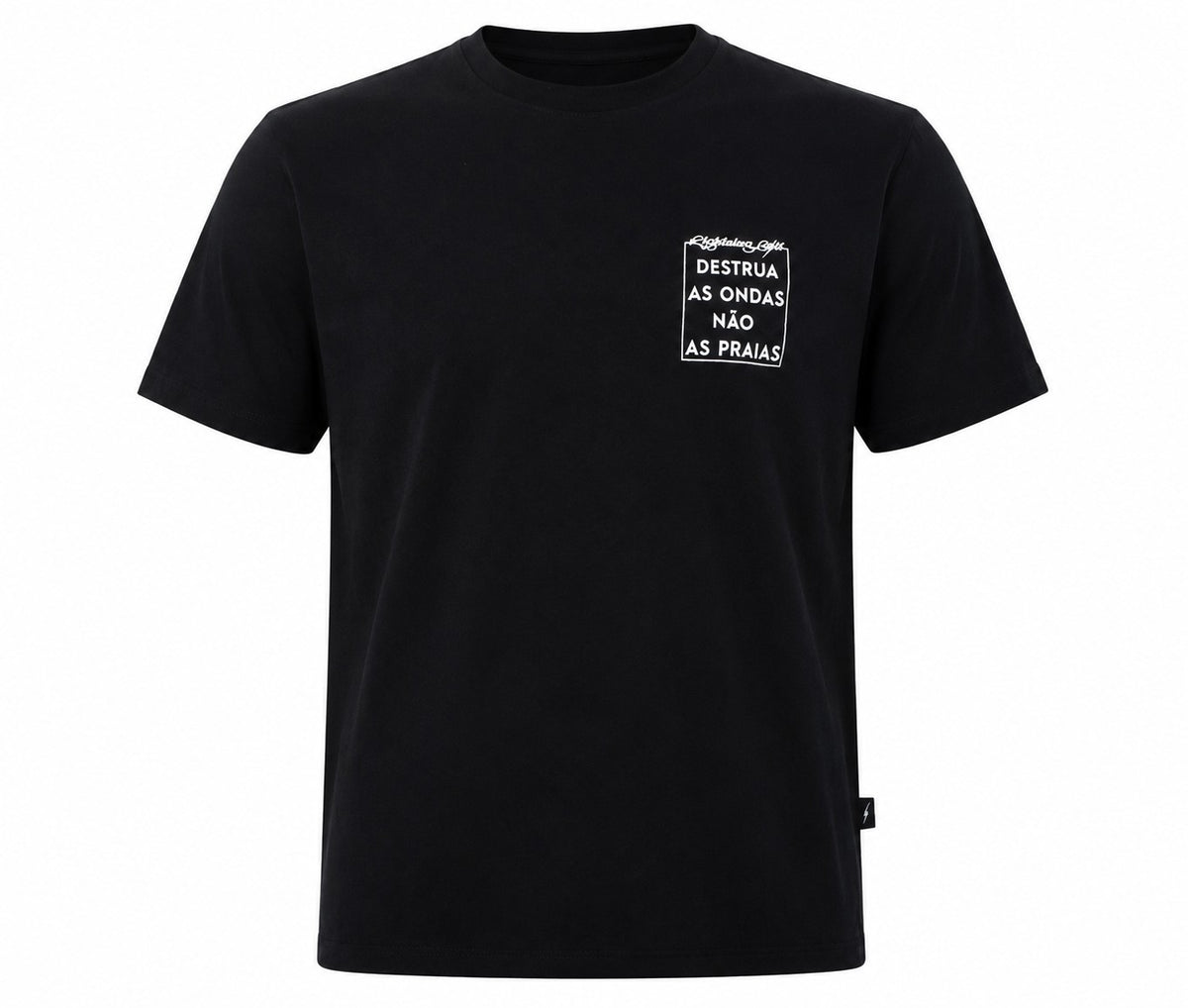 Camiseta Destrua As Ondas - Preto