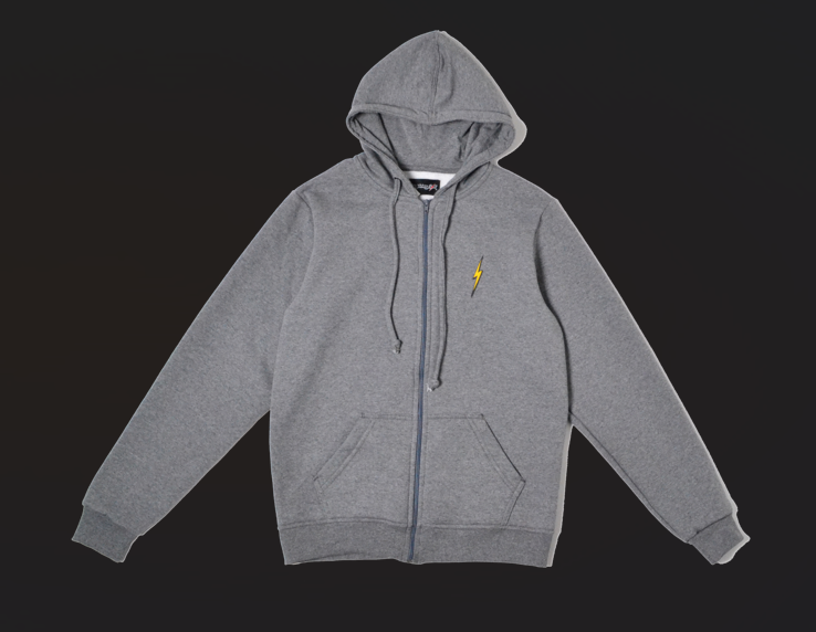 Moletom Aberto com Zíper Laie - Cinza