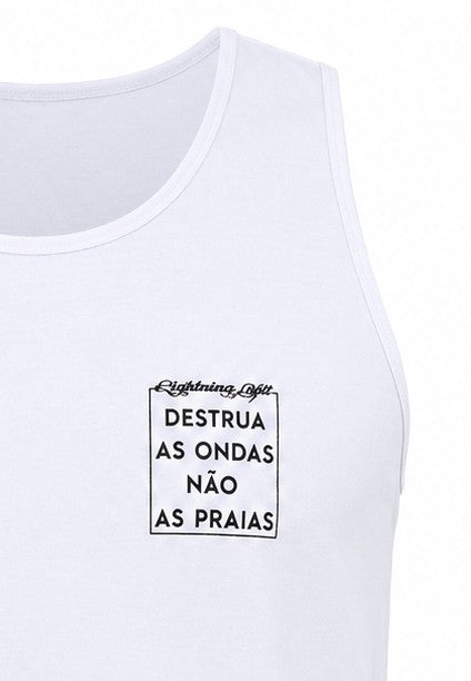 Regata Destrua As Ondas - Branco