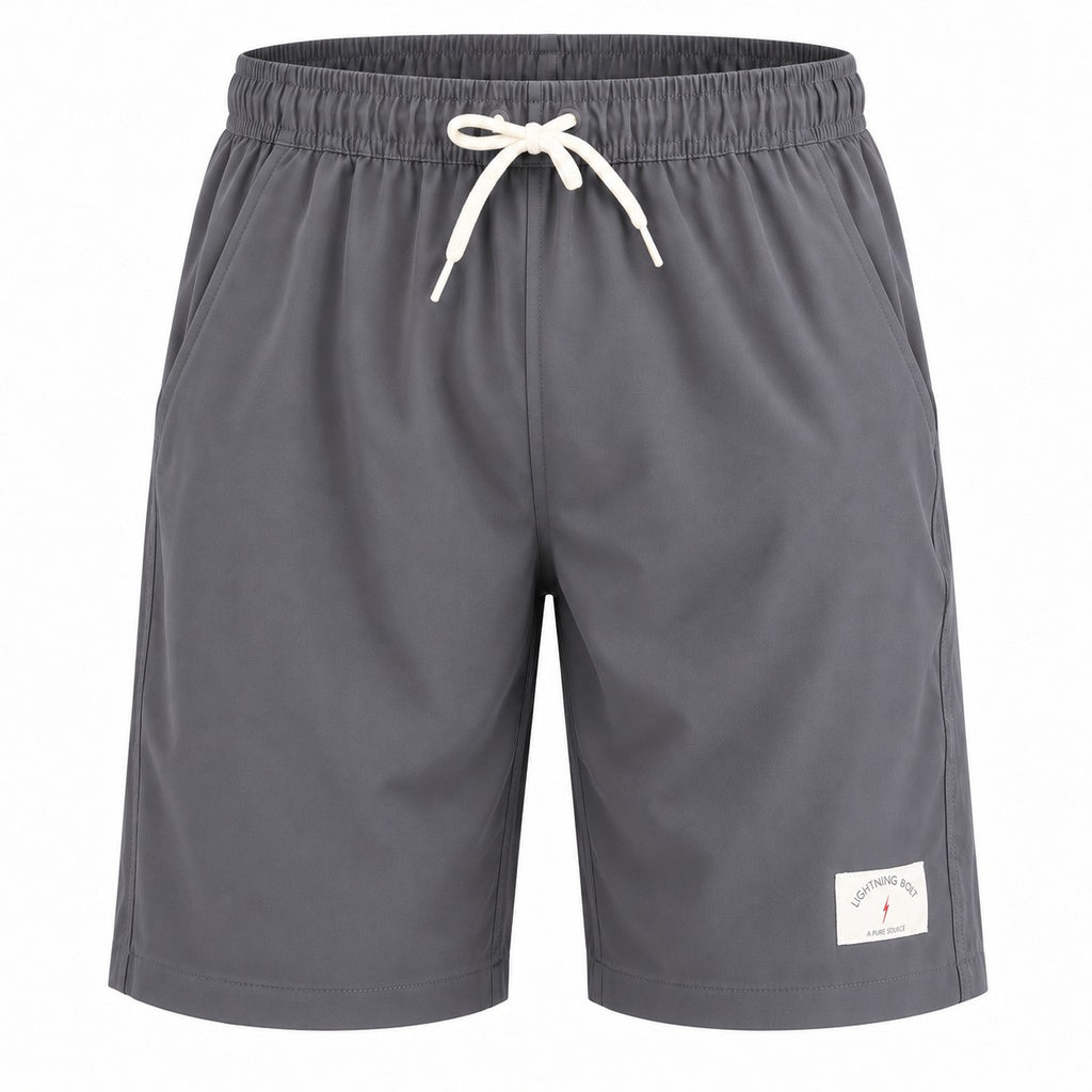 Bermuda Retrô com elástico North Shore Plus Size 17" - Cinza