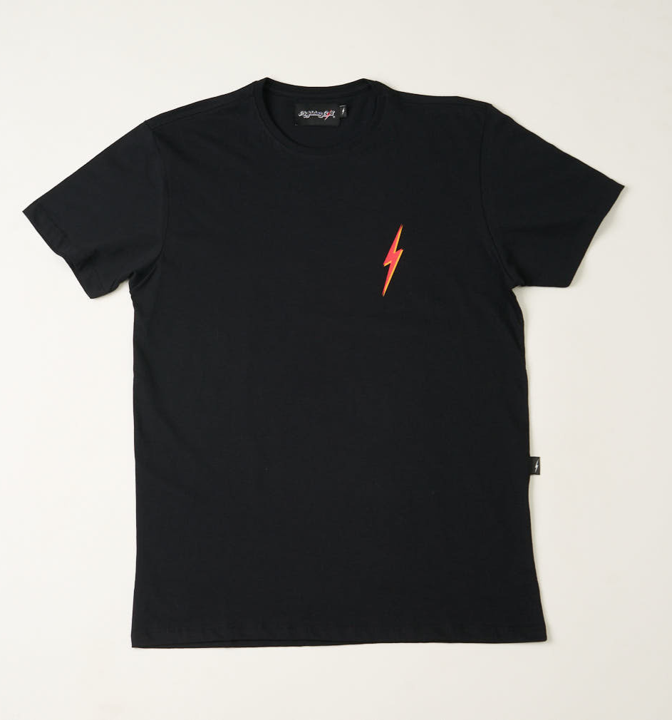 Camiseta Heritage Lightning Bolt - Preta