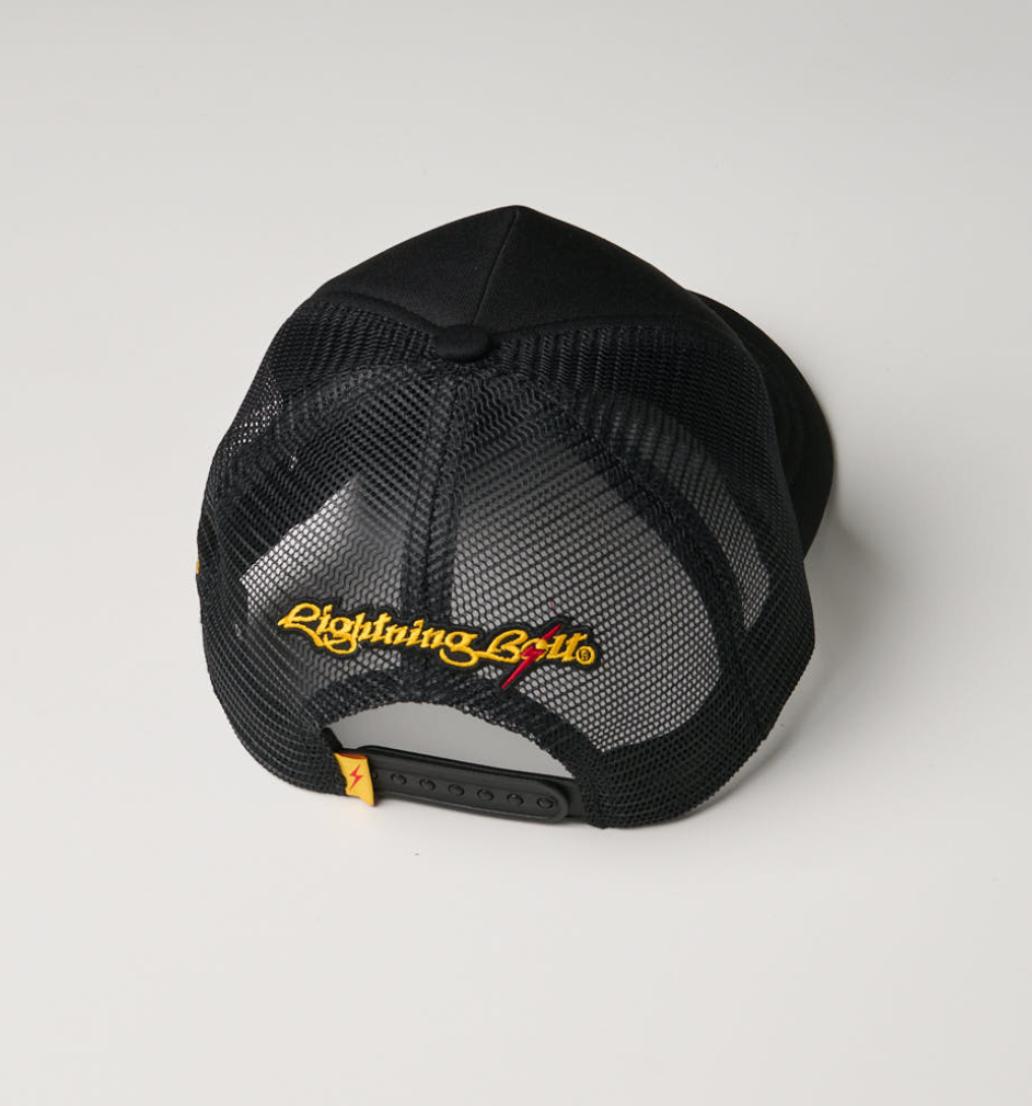 Boné Trucker Bolt 55 anos - Preto