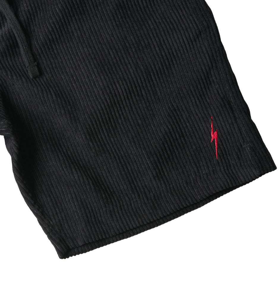 Bermuda Lightning Bolt Veludo Rocky Point - Preto