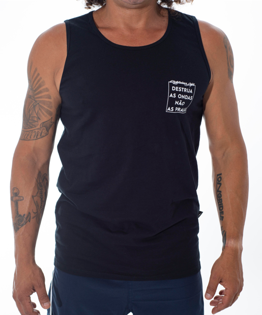 Regata Destrua As Ondas - Preto