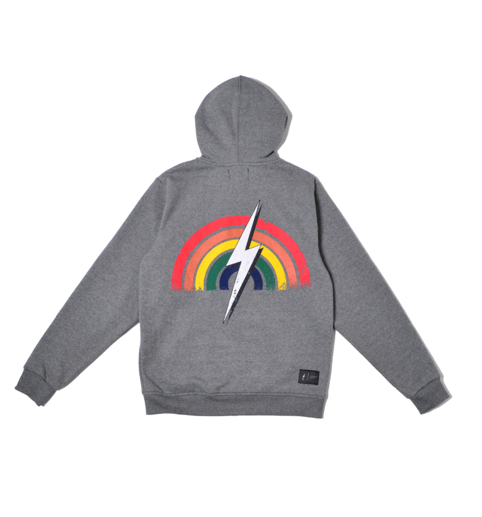 Moletom Aberto com Zíper Rainbolt - Cinza