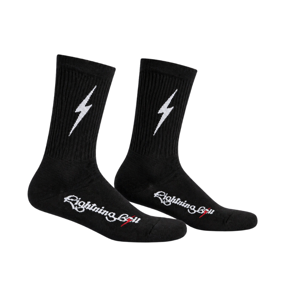 Meia Lightning Bolt Icon - Preta