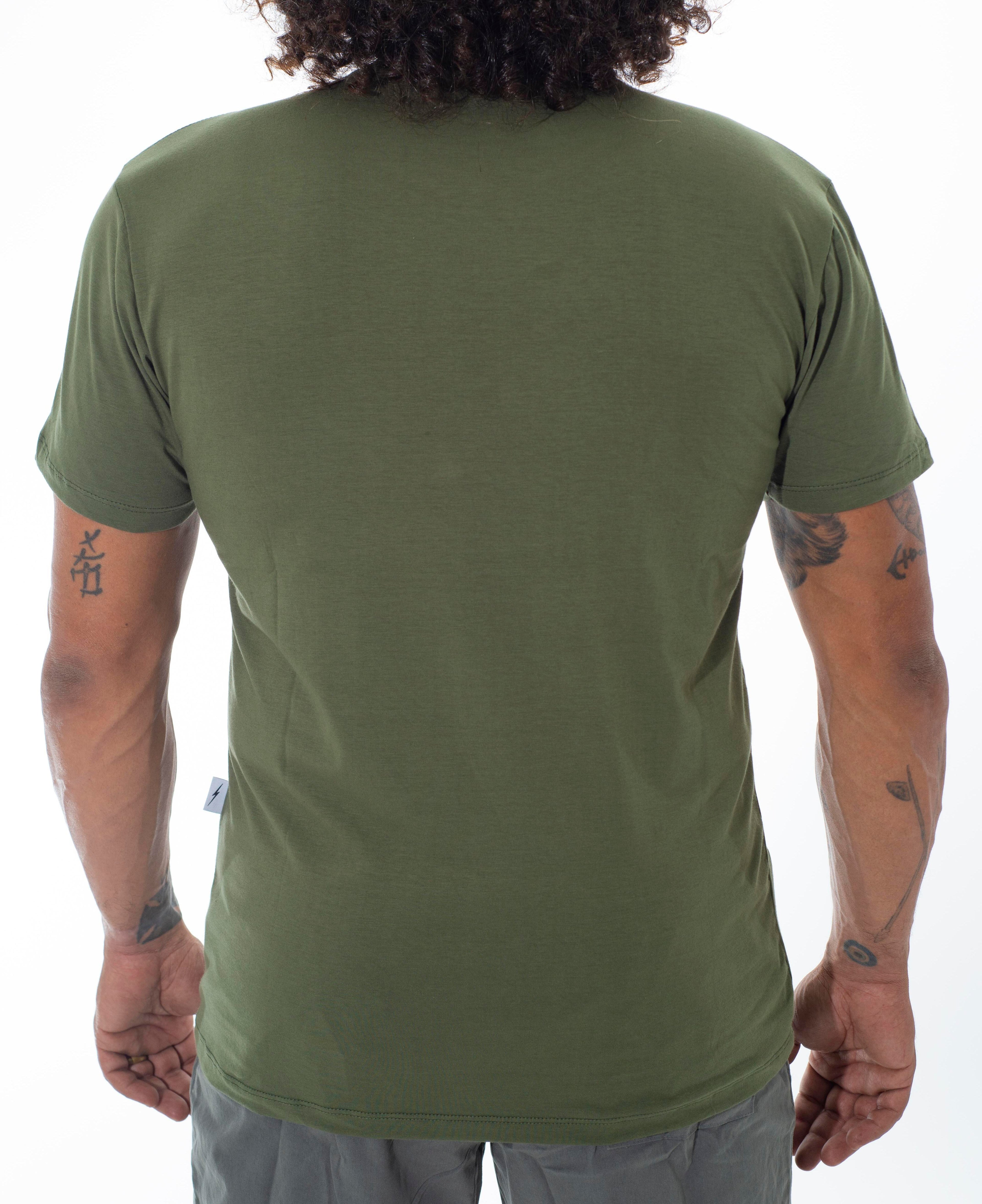 CAMISETA JUNGLE ALGODÃO PIMA COM BOLSO