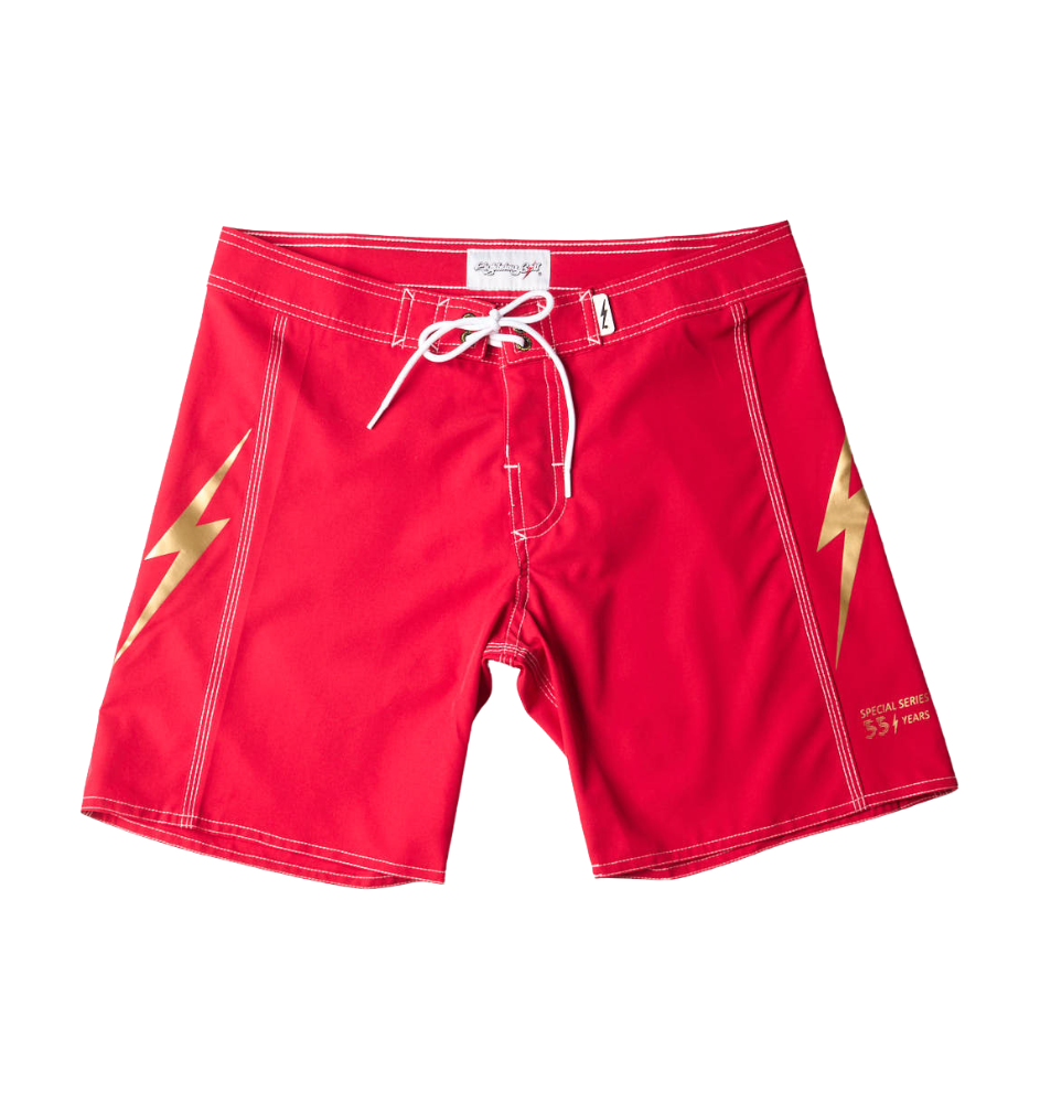 Bermuda de surf 17" Citron 55 anos - Vermelho