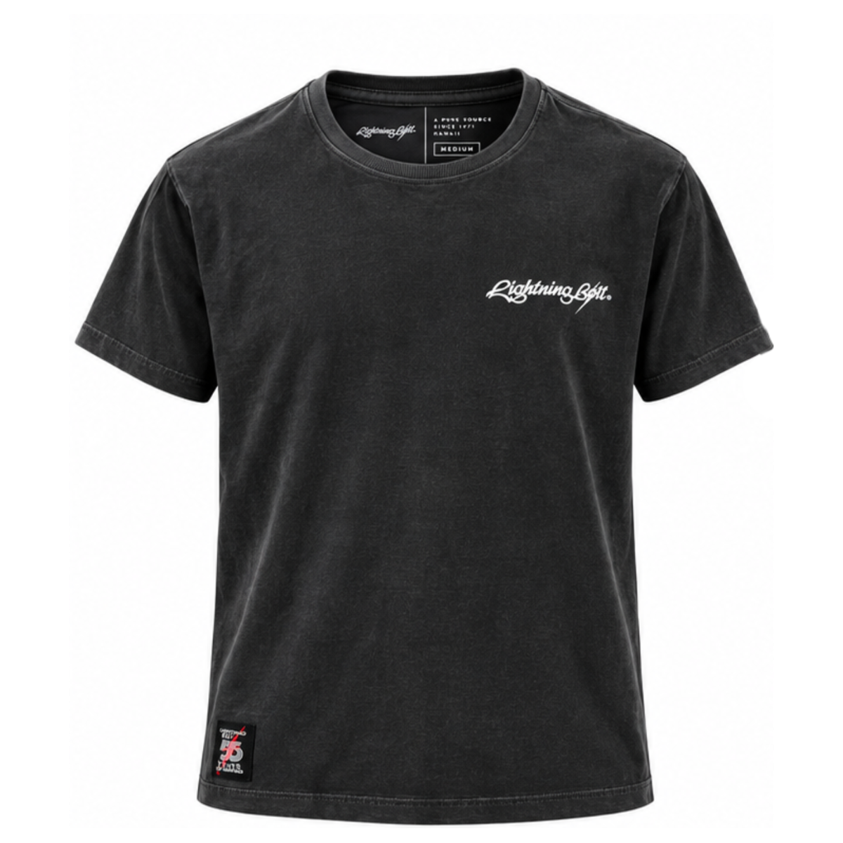 Camiseta estonada Destrua as Ondas 55 Anos - Chumbo